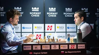 ROOK SACRIFICE!! Magnus Carlsen vs Ian Nepomniachtchi || Norway Chess 2021 - R4