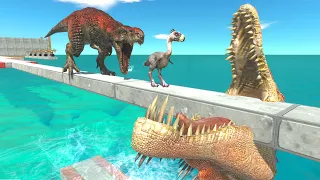 Trex Challenge - Which Animal Can Escape The Pursuit Of T-Rex - Animal Revolt Battle Simulator