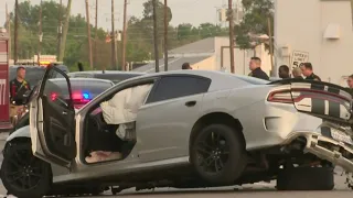 Innocent bystander killed after multi-vehicle crash following police chase in NW Houston, HPD says