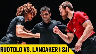 BJJ Mastery 🥋 Kade Ruotolo vs. Tommy Langaker I & II | Full Fights