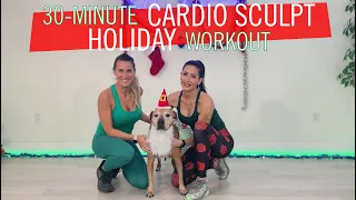 30-MINUTE HOLIDAY CARDIO SCULPTING TO THE MUSIC / LIGHT WEIGHTS, LOW-IMPACT / FUN CHRISTMAS WORKOUT