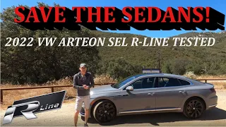 The 2022 VW Arteon with GOLF R POWER, is a great sedan! SAVE THE SEDANS!