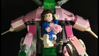 D.Va Builds her own Mech (Lego build stop motion)