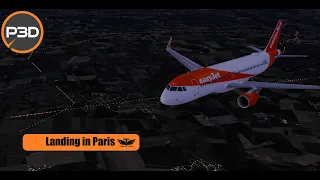 [P3Dv5.3] FSLabs A320 Sunrise Landing in Paris | VATSIM