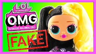 FAKE L.O.L. Surprise O.M.G. Winter Disco Dollie And Dollface Dollset | FAKE VS REAL