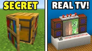 MINECRAFT: 10+ SECRET Redstone Hacks!