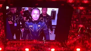 Zhang Weili vs Amanda Lemos walkout