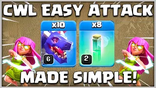 10 x DRAGON + 8 x INVISIBILITY SPELL = CWL EASY ATTACK!! TH11 Attack Strategy | Clash of Clans