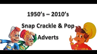 (1950s-2010s) Rice Krispies Snap Crackle & Pop Cereal Advert Compilation - 50+ Amazing Ads