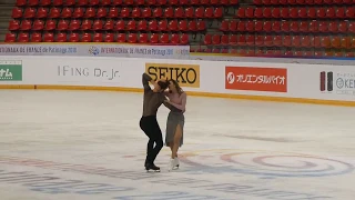 G.Papadakis/ G.Cizeron; Free Dance, Practice, Internationaux de France 2018