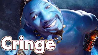 Aladdin Trailer but the cringe is counted