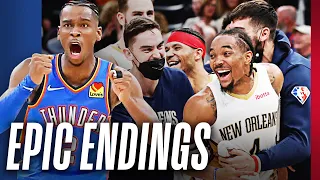 The 10 Most WILDEST Endings Of The 2021-22 NBA Season 👀🔥