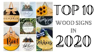 TOP 10 WOOD SIGNS IN 2020 | DIY WOOD ROUND DIYS | STEP BY STEP WOOD ROUND TUTORIAL | WOOD ROUNDS