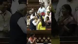 Historic occasion! MPs greet PM Modi after passage of Nari Shakti Vandan Adhiniyam in Parliament