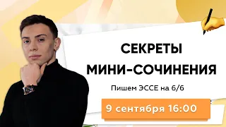 ВСЕ СЕКРЕТЫ МИНИ-СОЧИНЕНИЯ В ЕГЭ 2021