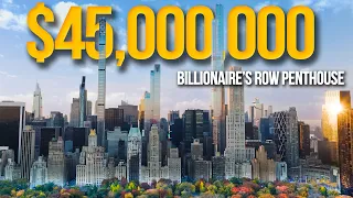 Inside a $45,000,000 Billionaires Row NYC Penthouse