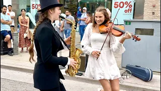 Bésame Mucho - Karolina Protsenko (feat. Ani Leva) | Violin and Sax Street Performance