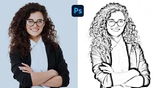 How to Transform Photo into Pencil sketch in Photoshop | Pencil Sketch | Line Art | Quick & Easy