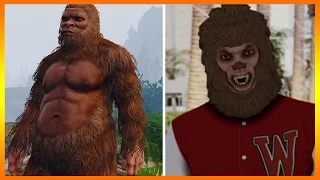 GTA 5 Secret Mission - SOLVING THE BIGFOOT VS THE BEAST EASTER EGG LIVE! (GTA 5 Mystery)