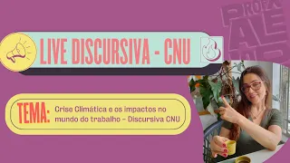 Crise Climática e os impactos no mundo do trabalho - Discursiva CNU