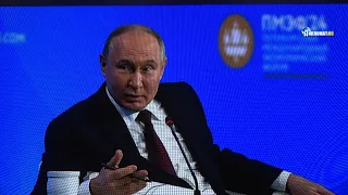 «Я думаю, вы прикорнули немножко, хрюкнули, как говорят в народе»: Владимир Путин шутит на ПМЭФ-2024
