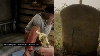 Son Crying For his Dead Father is so Sad - Catfish Jackson All Outcomes - Red Dead Redemption 2