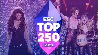 ESC Top 250 (2021) - Official Top 10 - Eurovision