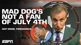 LOUSY❗ GARBAGE❗ ROTTEN❗- Mad Dog loathes Joey Chestnut & fireworks on 4th of July 🤣 | First Take
