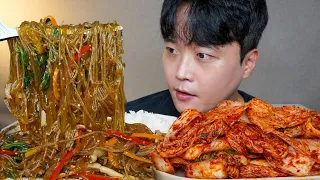 아내표 집밥🍚 갓담근 금치 잡채 요리 먹방 KOREAN KIMCHI & JAPCHAE ASMR MUKBANG REAL SOUND EATING SHOW