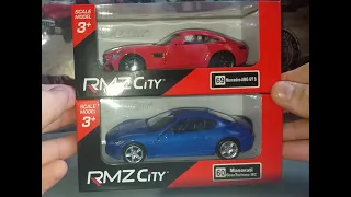 Diecast 1/32 RMZ City Mercedes AMG GT and Maserati Gran Turismo