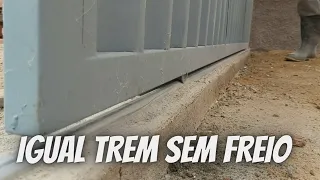 Melhor forma de colocar um portão de correr - assim desliza muito bem