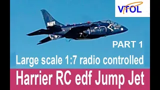 RC Harrier Jump Jet EDF VTOL large scale 1:7   Part 1