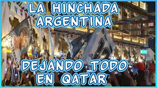 CANTICOS HINCHAS ARGENTINOS EN QATAR 2022