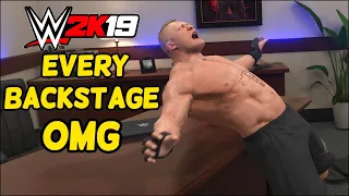 WWE 2K19 - All Backstage OMG Moments + Backstage Area Full Walkthrough 2K19 |