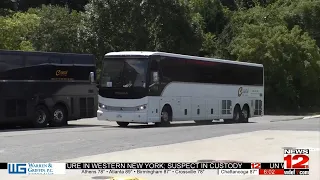 Buses Carrying Migrants Frequenting Lookout Valley