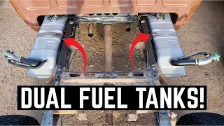 Our Square Body Gets NEW FUEL TANKS!!