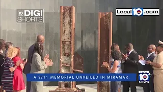 Miramar unveils its 9/11 memorial, beams from the Twin Towers