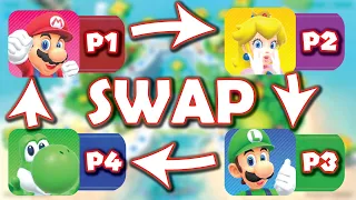 Mario Party Superstars but we Swap Players EVERY TURN! (ft. ZXMany, EazySpeezy, Mayro, Lunatic J!)
