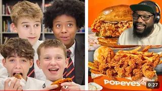 British Highschoolers try Popeyes for the first time | REACTION