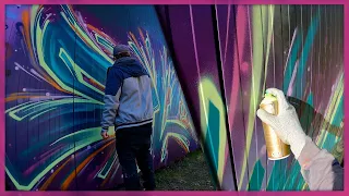 Abstract Style Writing | Freestyle Graffiti Session (very Satisfying)
