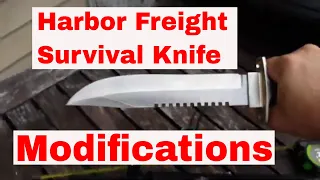 Harbor Freight Survival Knife Hack