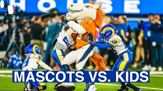 Highlights: Kids Go Head-To-Head With Mascots During Rams Halftime Show