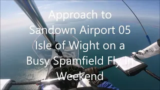 Approach to Sandown Airport 05 Isle of Wight on a Busy Spamfield Fly In Weekend. P&M Quik GTR