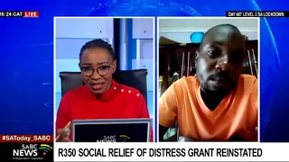 Reaction to reinstatement of the R350 social relief grant: Israel Nkuna