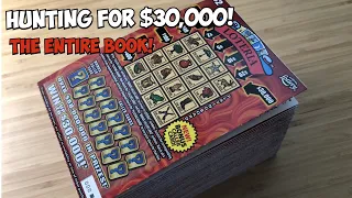 Hunting for $30,000!! | Entire book of Loteria scratch tickets | $300 retail value