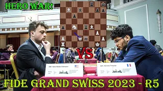 HERO CHESS!! Alireza Firouzja (2777) vs Hans Niemann (2667) || FIDE Grand Swiss 2023 - R5