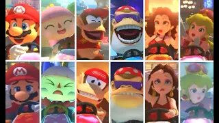 Mario Kart 8 Deluxe - All Characters Winning & Losing Animations + Wave 6 DLC