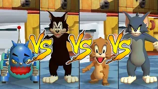 Tom and Jerry in War of the Whiskers Jerry Vs Robot Cat Vs Tom Vs Butch (Master Difficulty)