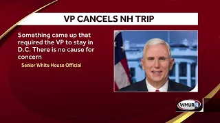 Pence trip to NH canceled; vice president needed at White House, official tells ABC News