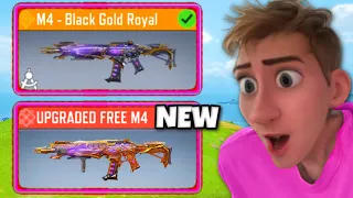 I UPGRADED the FREE LEGENDARY M4 with NEW CAMO 😍 (COD MOBILE)